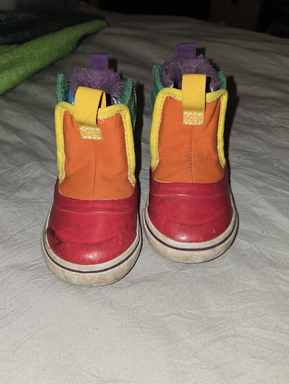Vans Kids Rainbow Waterproof Boots - Red, Orange, Yellow, Green, Purple